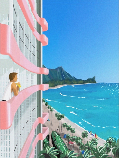 Hawaiiの風景 | グラフィックデザイン
