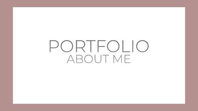 This is my portfolio. | Vol.1