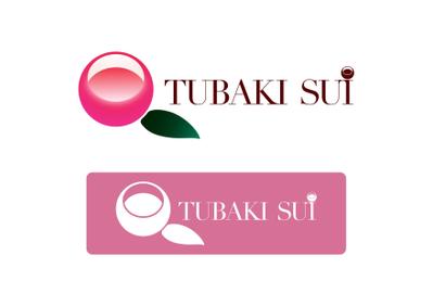 化粧水「TUBAKI SUI」のロゴデザイン（作例）