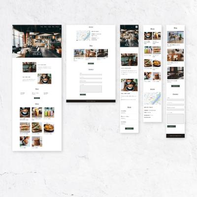 カフェのwebサイト制作(WordPress)
