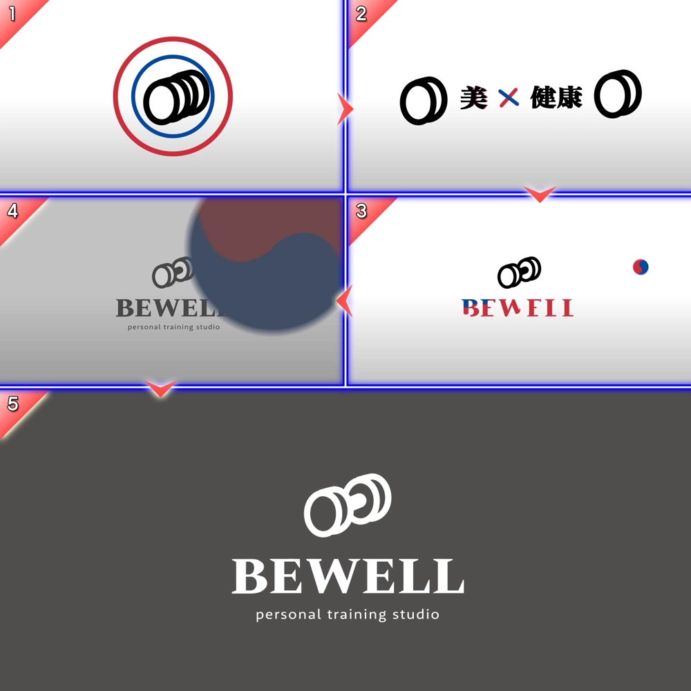 韓国式パーソナルトレーニングジム　BEWELL 様　【ロゴアニメーション】を制作しました