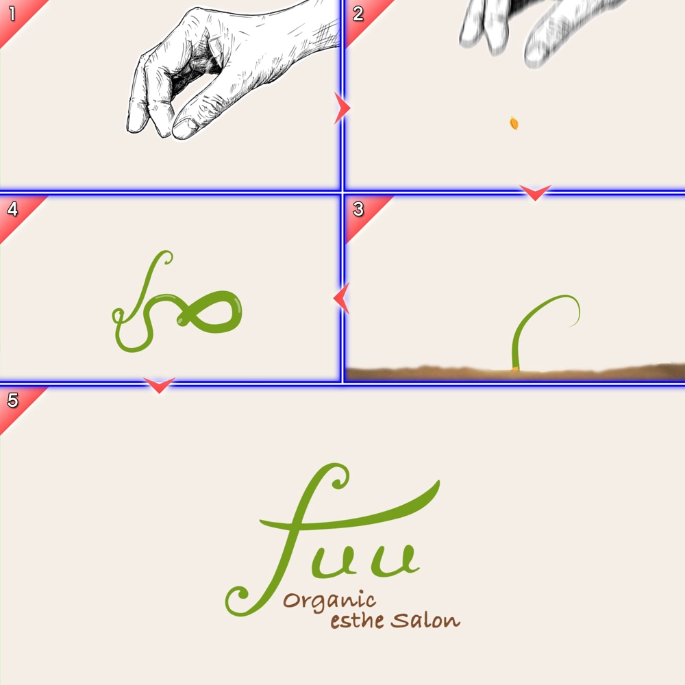 オーガニックエステサロン fuu 様　【ロゴアニメーション】を制作しました