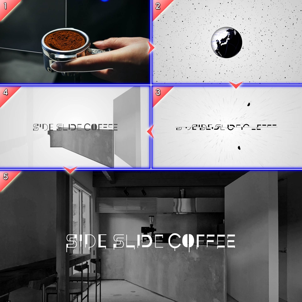 カフェレストラン side slider coffee 様　【ロゴアニメーション】を制作しました