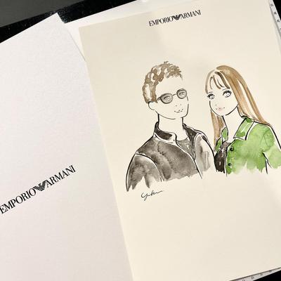 GIORGIO ARMANI ライブペインティング 高島屋3店舗