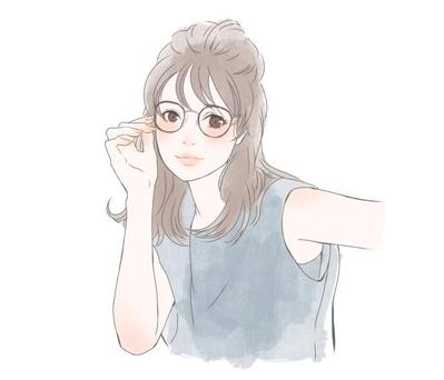 きれいめお姉さんのイラスト