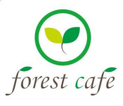 架空のカフェ「forest cafe」のロゴデザイン