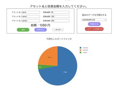 保有資産可視化アプリ