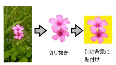 画像切り抜き、貼付け
