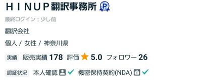 ココナラでの活動実績