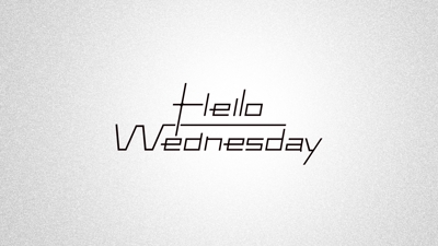 Hello Wednesday 様のロゴを作りました。