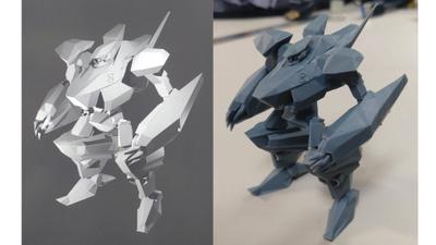 オリジナルデザインのロボットを出力