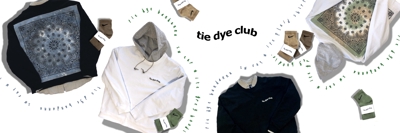 アパレルブランド「tie dye club」2021AW ヘッダーデザイン
