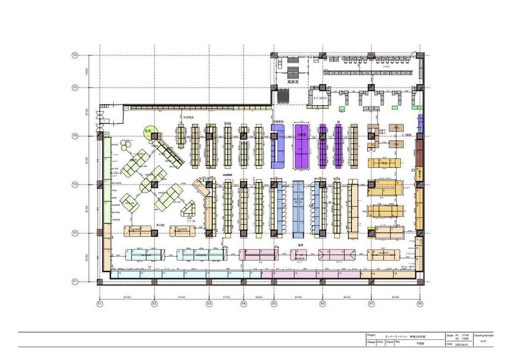 スーパーマーケット平面図
