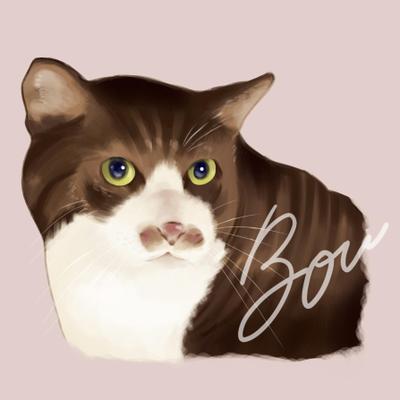 ペットの似顔絵のご依頼
