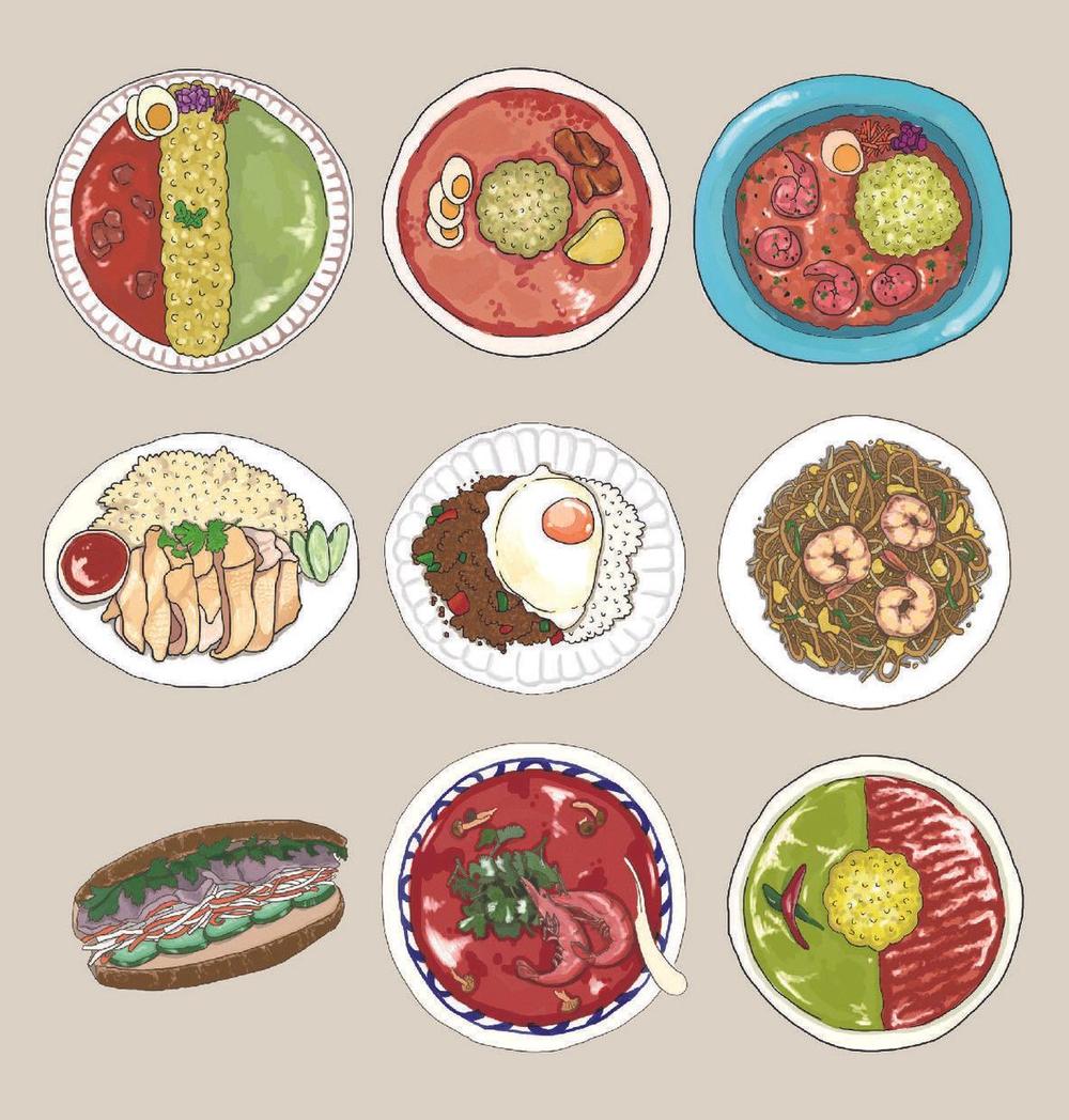 エスニック系メニューイラスト