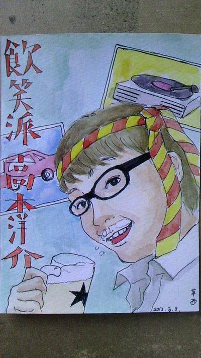 知人の似顔絵