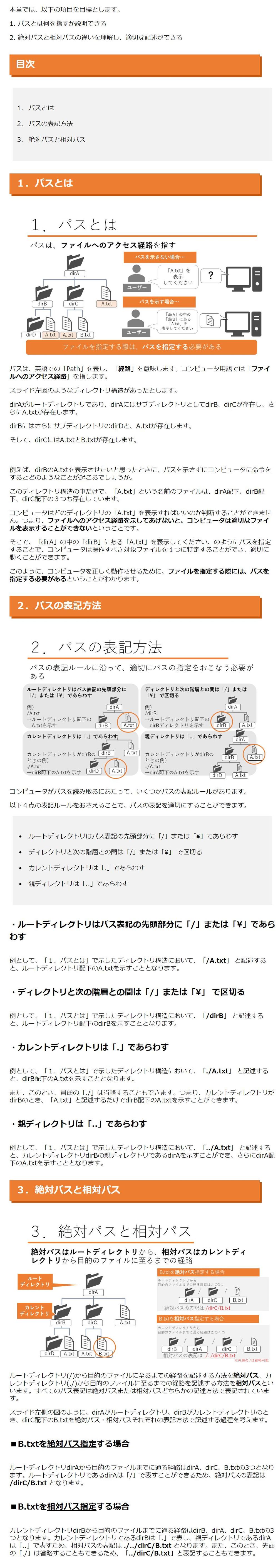 IT初学者向けの教材作成（HTML,PPT）