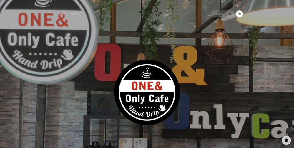 BASEオンラインショップ制作実績例（One&Only Cafe オンラインストア店）ました