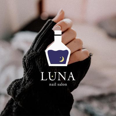 ネイルサロン「LUNA」ロゴデザイン