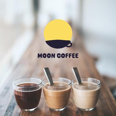 カフェ「MOON COFFEE」ロゴデザイン