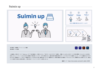 Suimin up アプリ紹介動画の制作