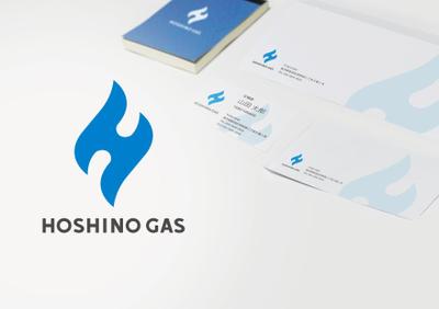 ガス会社のロゴデザイン
