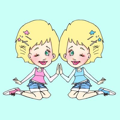 イラスト制作_ふたご座