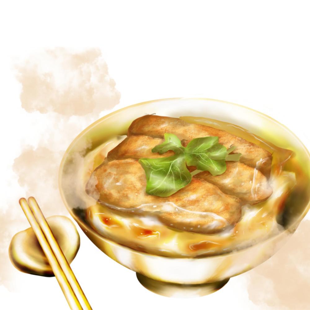 カツ丼メニューイラスト