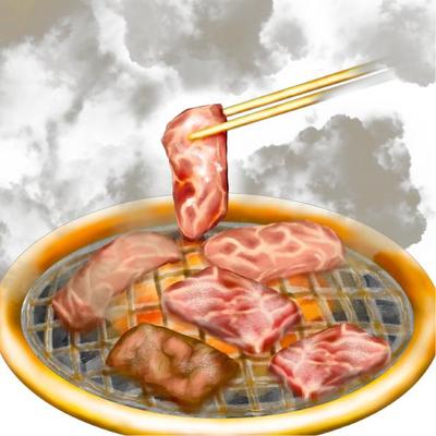 焼き肉店イラスト