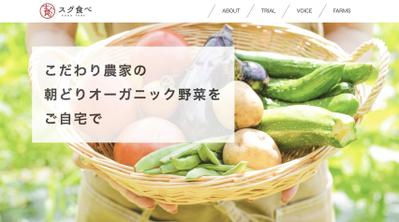 オーガニック野菜宅配サービス　　※架空サイト