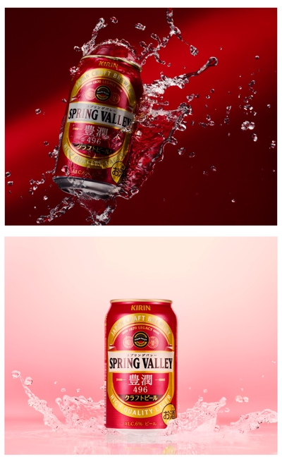 缶ビールのイメージ撮影