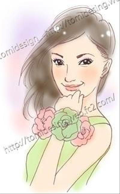 似顔絵　菅野美穂