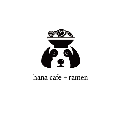 「hana cafe + ramen らあめん花亭」様 ロゴ作成