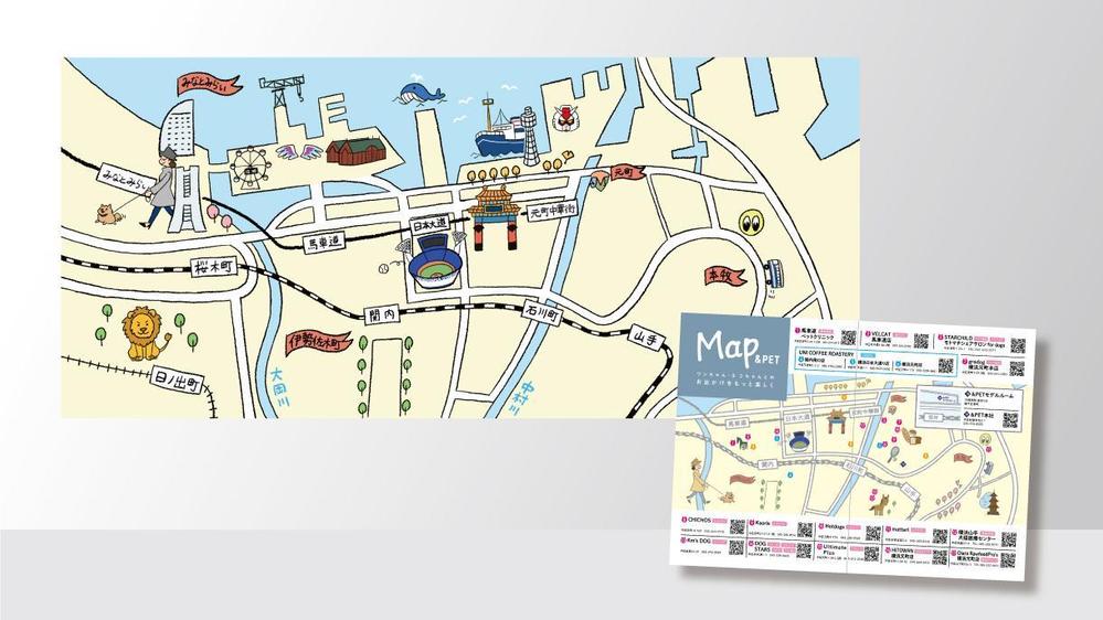横浜の手書き地図の制作 - ランサーズ
