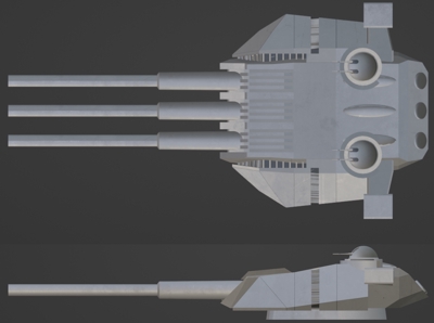 Blenderを用いた宇宙戦艦ヤマトの主砲の再現