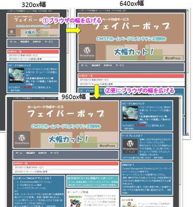 ワードプレス(wordpress)を使用したレスポンシブwebデザイン1