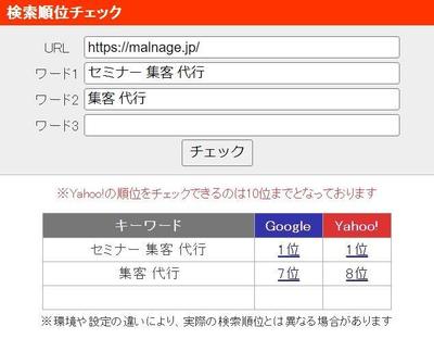 ウェビナー集客代行会社のサイトの検索順位が上昇