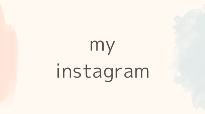 my Instagram