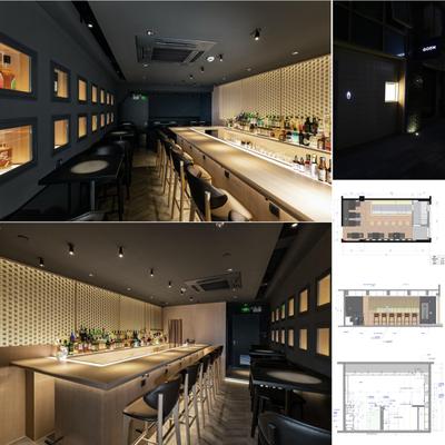【インテリアデザイン】BAR/30㎡ 企画・デザイン・基本・実施設計を担当しました