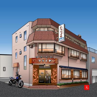 店舗の創業記念イラスト