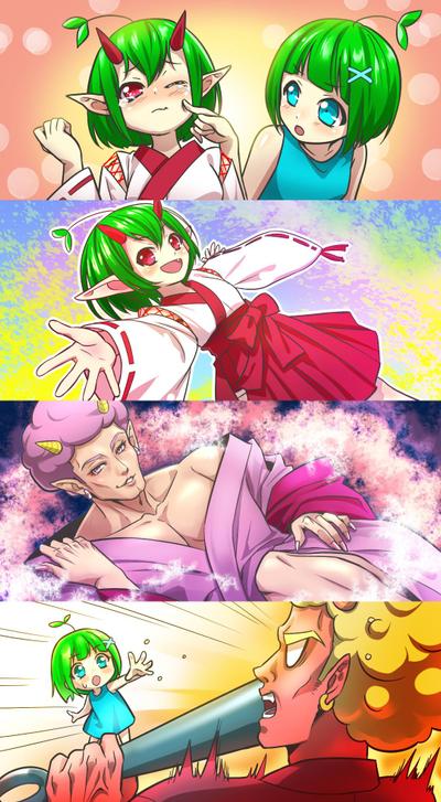 節分イベントのキャラクターイラストました