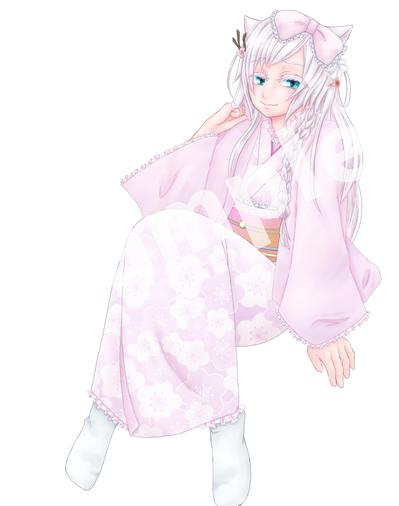 Vtuber華白あらみ様依頼イラスト(背景なし)
