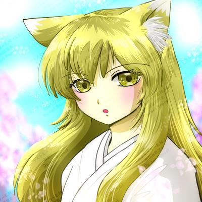 pixiv企画「KEMOMIMI!」イラストコンテストに出した狐の巫女さんイラストました