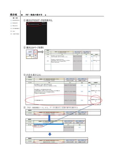 施設内掲示板ツールの紹介(マニュアル）④