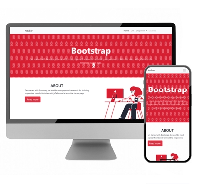 【架空サイト】Bootstrap紹介サイトの制作
