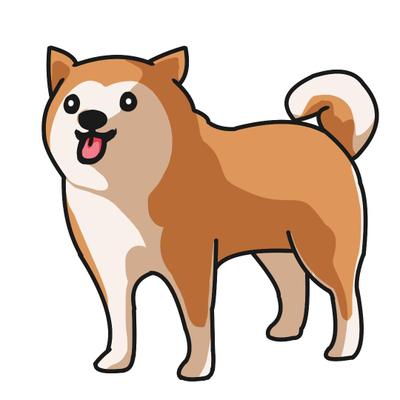 動物イラスト「柴犬」