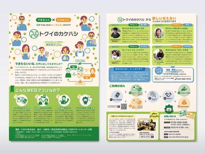 KDDI×日野市「トクイノカケハシ」／チラシ