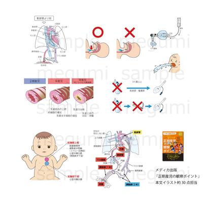 医療書籍　本文イラスト