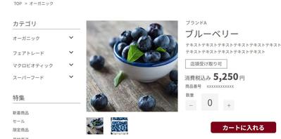 ECサイト詳細ページ