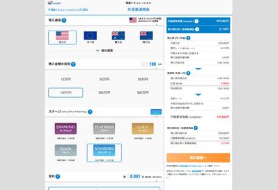 外貨普通預金損益シミュレーション